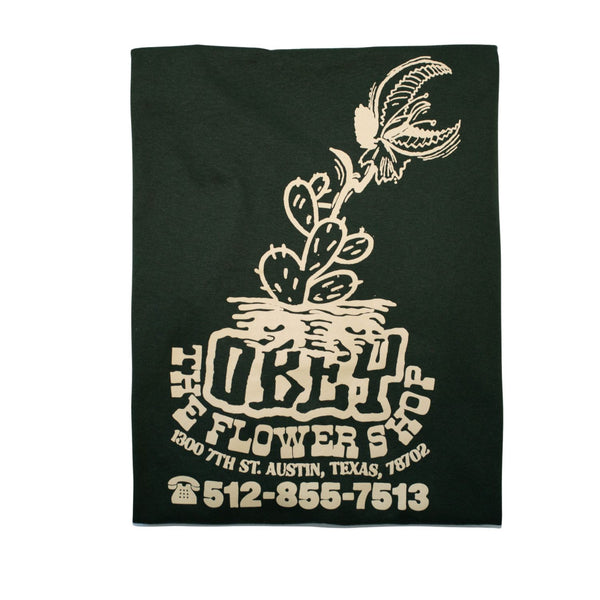 Obey x The Flower Shop ATX Long Sleeve Tee in Forest
