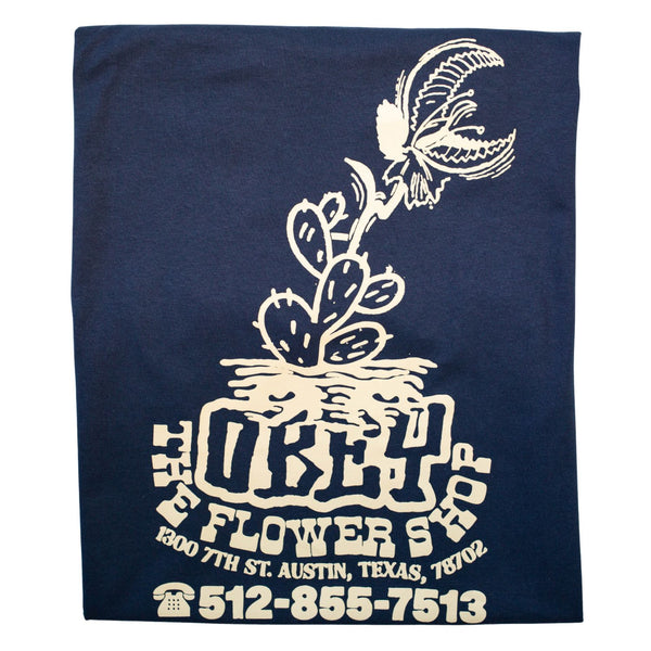 Obey x The Flower Shop ATX Tee in Navy