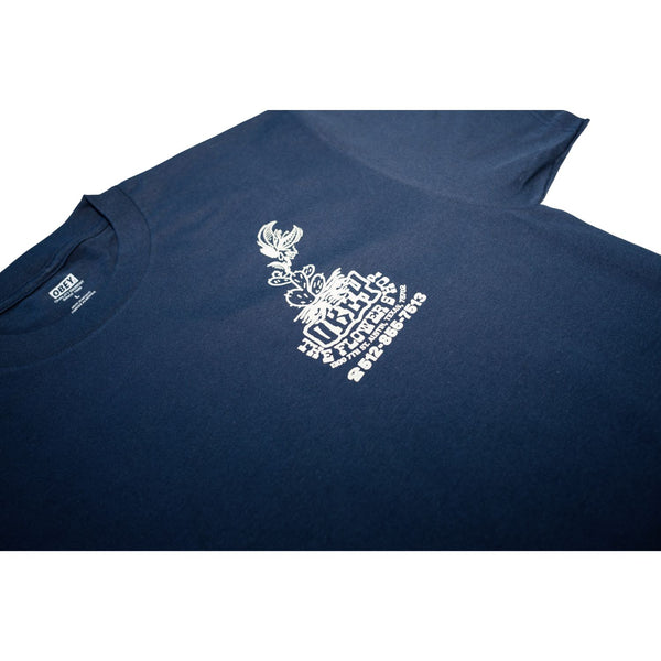 Obey x The Flower Shop ATX Tee in Navy