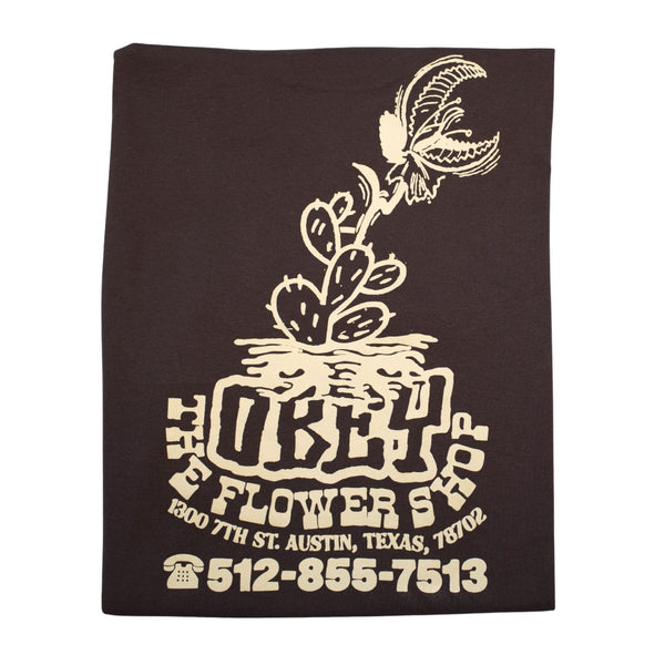 Obey x The Flower Shop ATX Tee in Chocolate