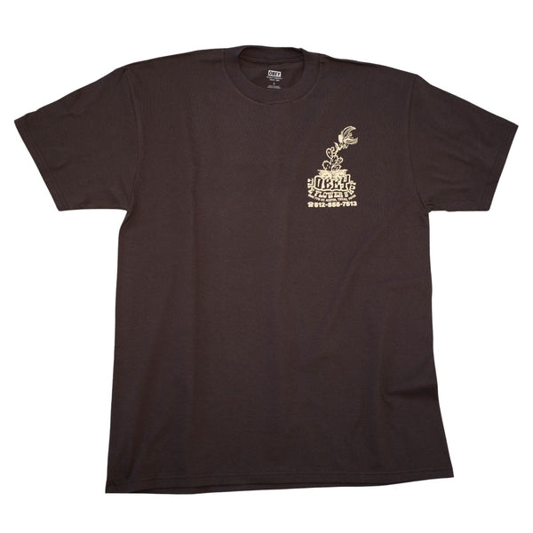 Obey x The Flower Shop ATX Tee in Chocolate