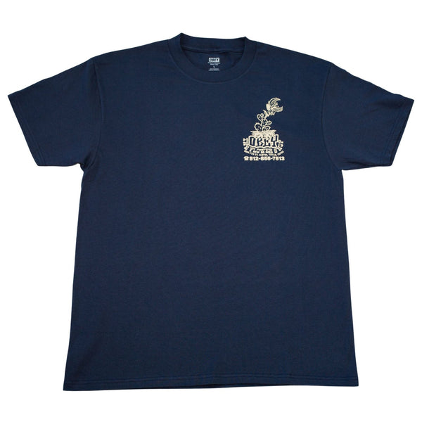 Obey x The Flower Shop ATX Tee in Navy